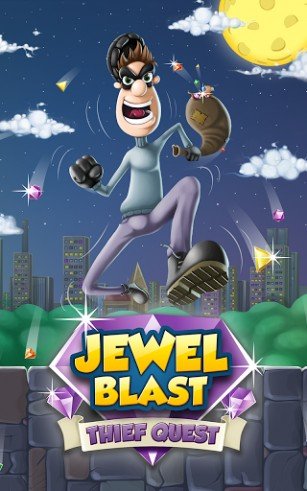 download Jewel blast: Thief quest. Diamond blast: three in a row apk